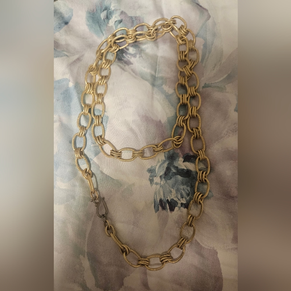 GOLD LINK LONG CHAIN